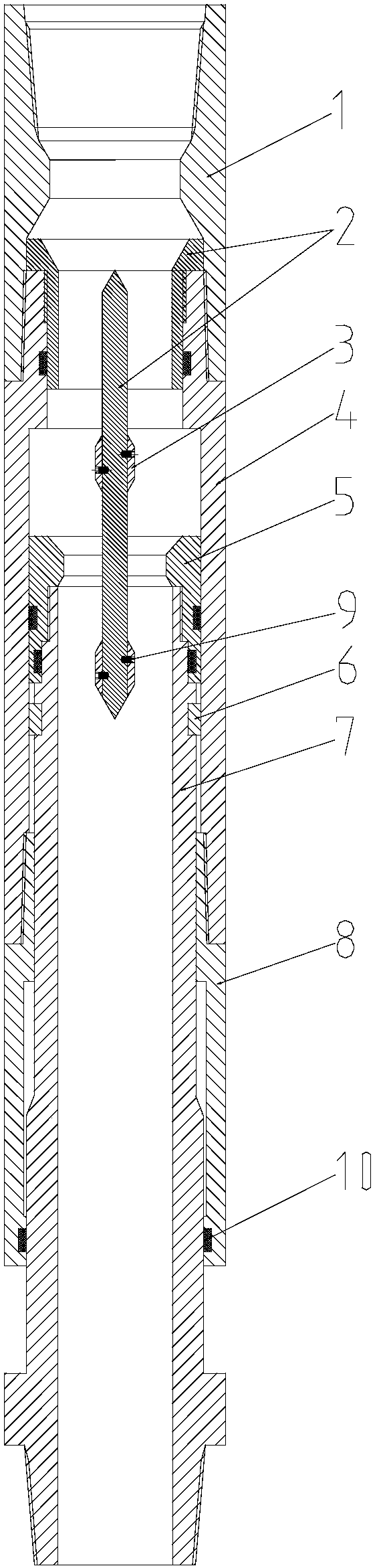 Dead point positioning indicator type shock absorber thruster