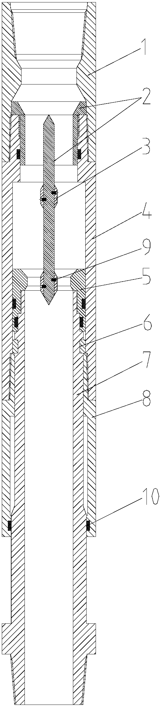 Dead point positioning indicator type shock absorber thruster