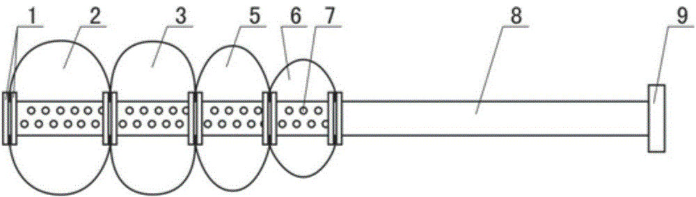 Externally-expanding gradual-change inflatable docking unit used for outer space