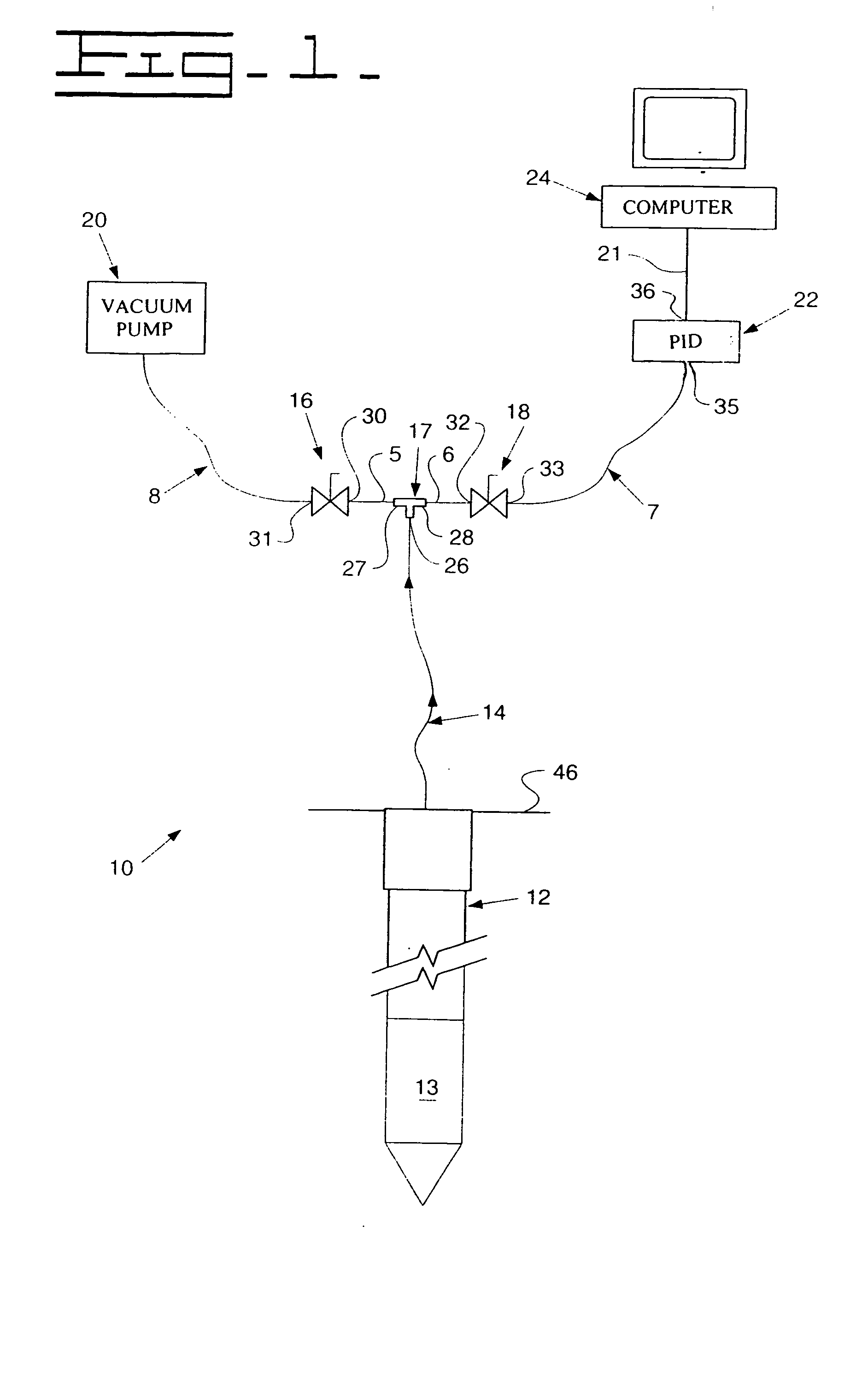 Vapor trap system for detecting volatile organic chemical vapors