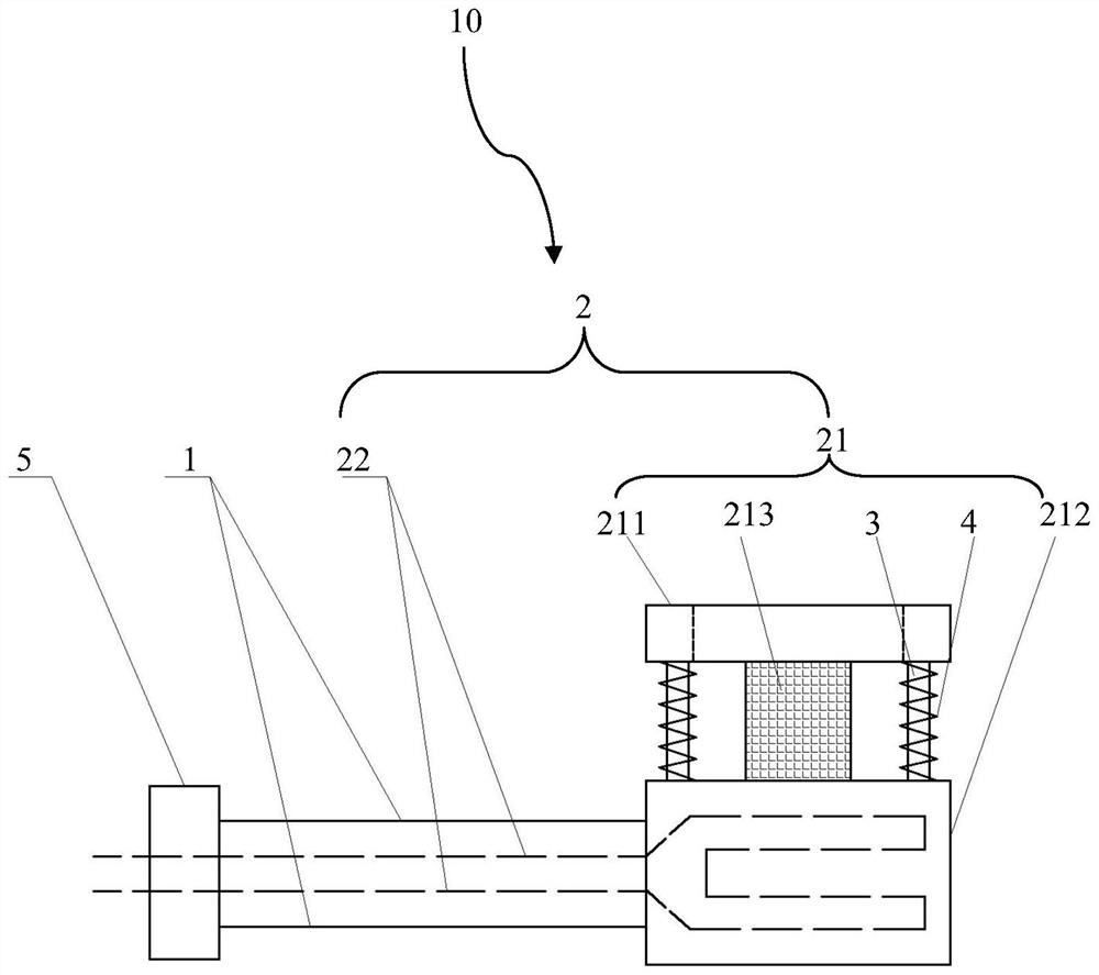 Cooling device applied to sample table