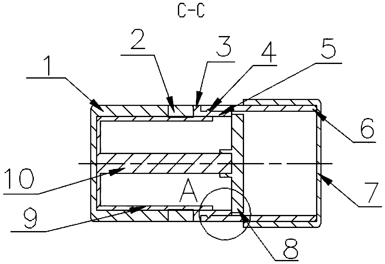 Storage vessel with double cavities