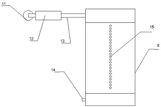 Top glass cleaning device for natural forest ecological control platform