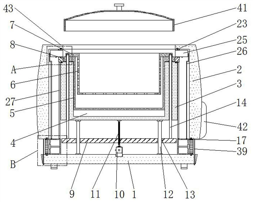 A hot pot capable of reducing smoke emission