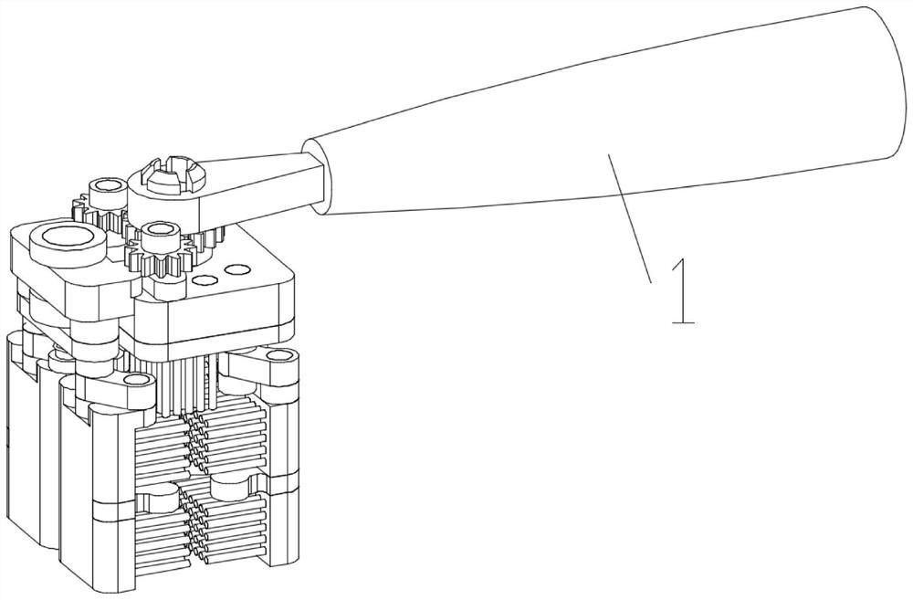 An adaptive electric toothbrush with three-sided bristles