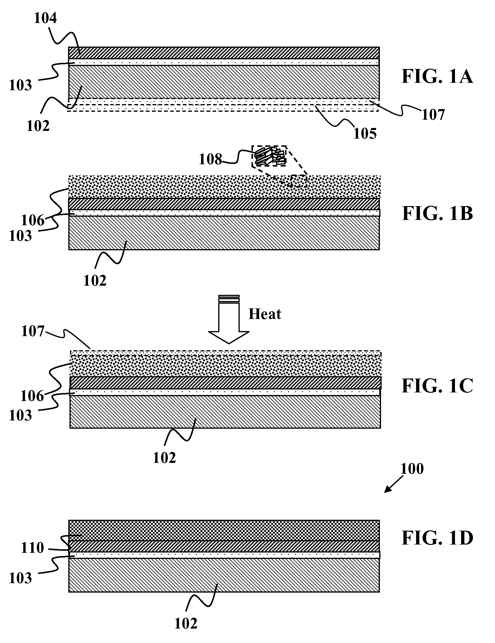 Solid group IIIA particles formed via quenching