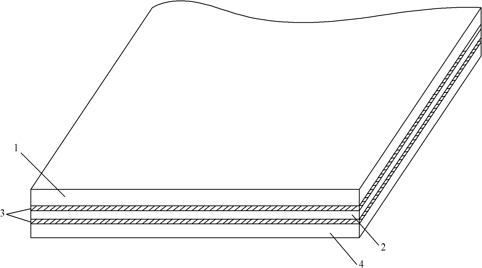 Interlayer composite foaming cement plate and manufacturing method thereof
