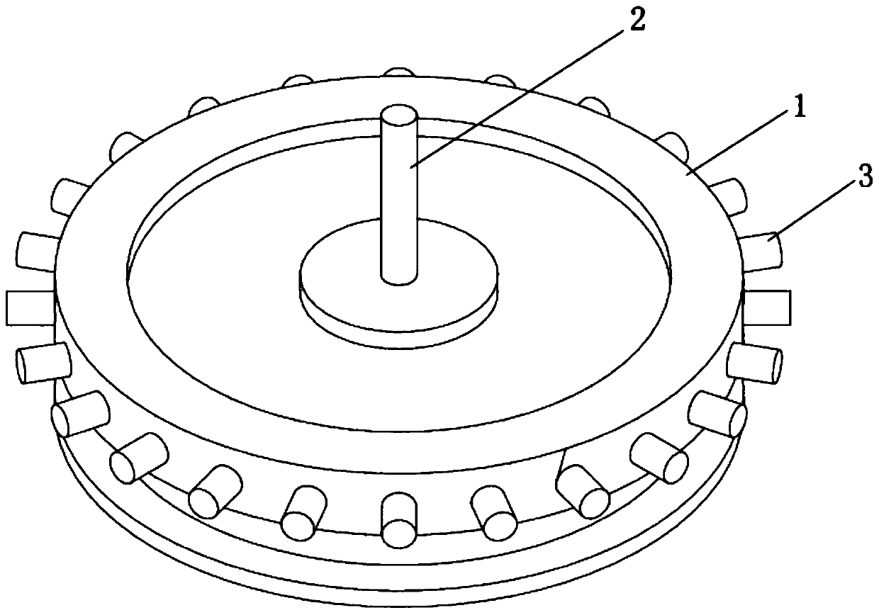 Edge starching wheel structure of edge starching device