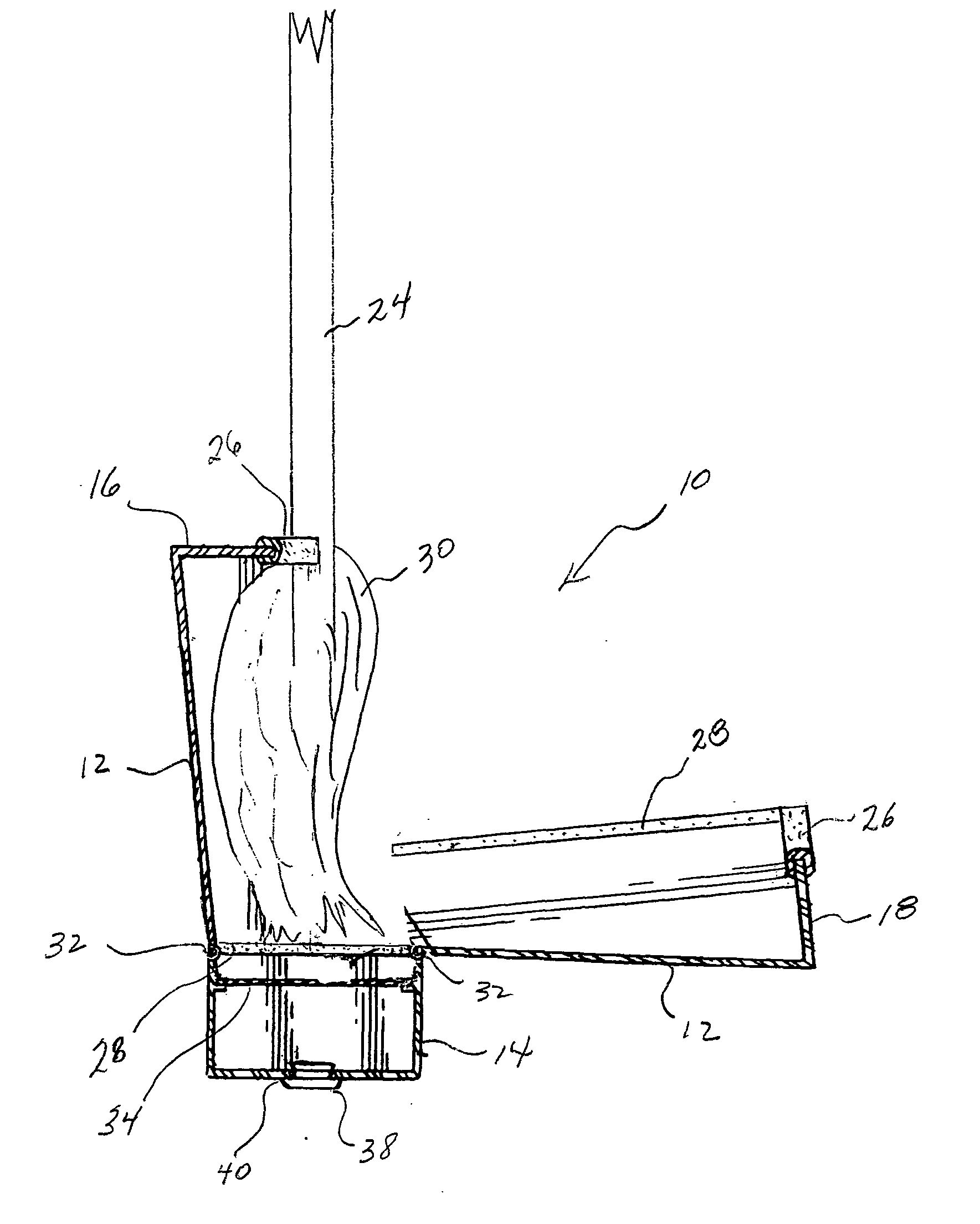 Method and apparatus for storing a mop