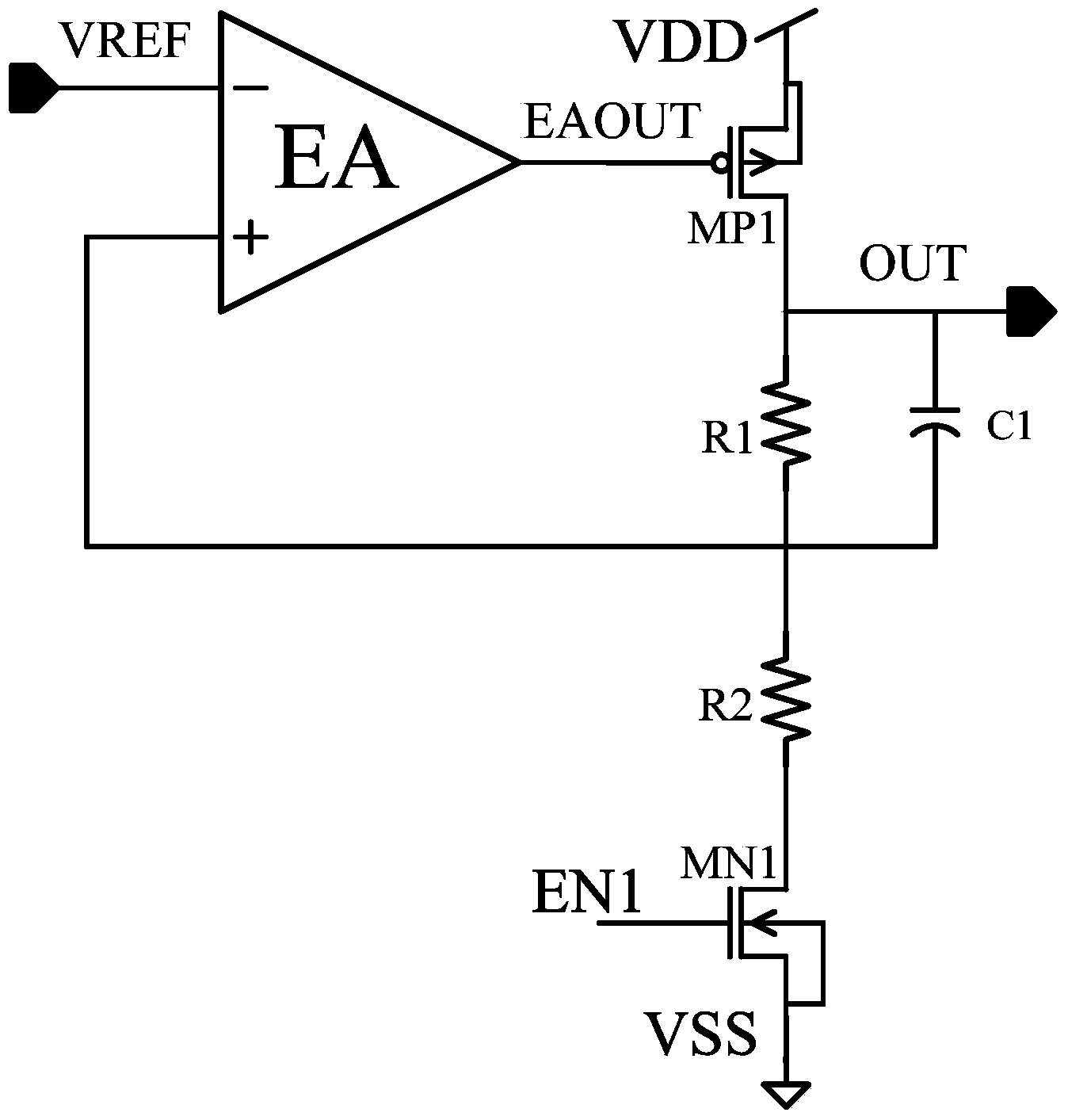 High-voltage linear voltage regulator
