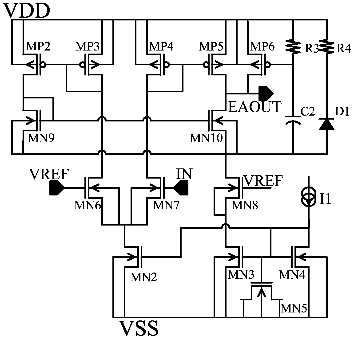 High-voltage linear voltage regulator