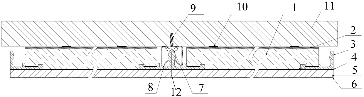 Combined type wall panel structure of dry construction