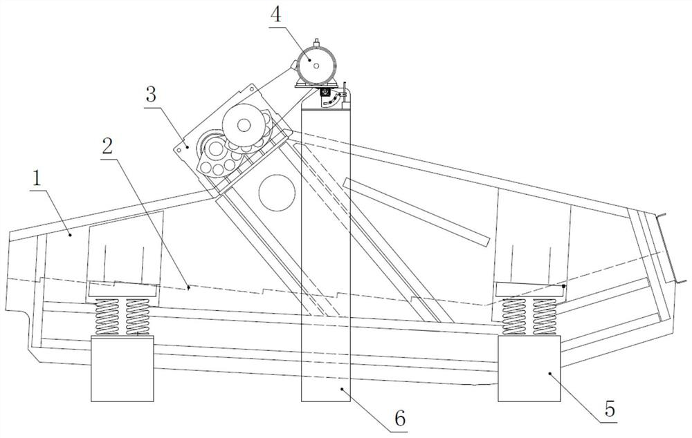 A high frequency vibrating screen