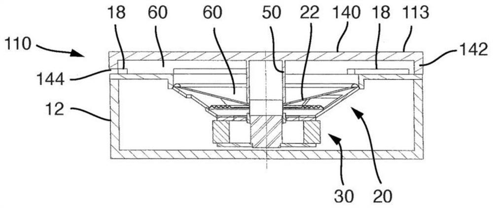 Loudspeaker, motor vehicle comprising a loudspeaker and use