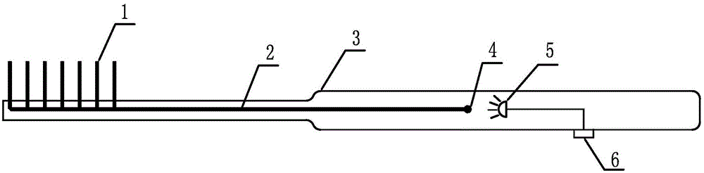 Light emitting toothbrush