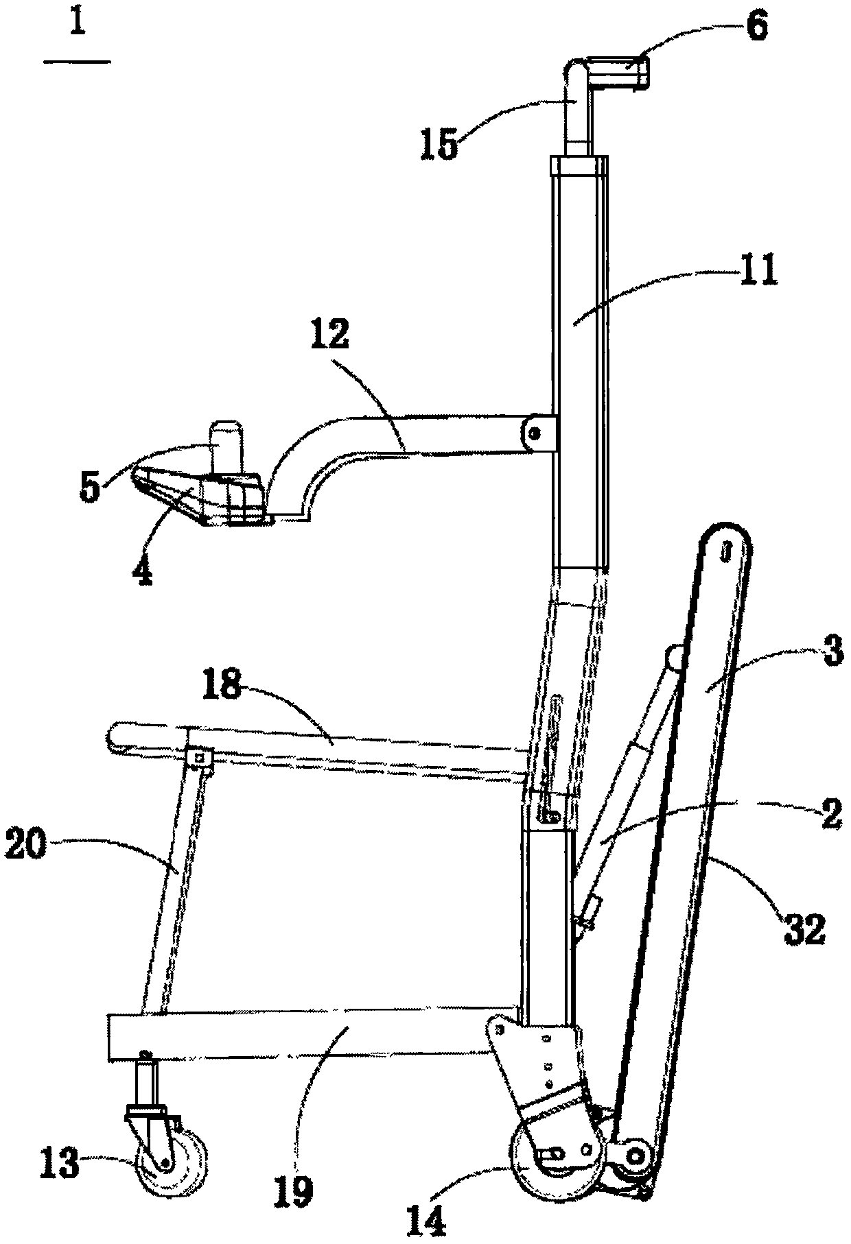 Wheelchair with function of conveniently climbing steps