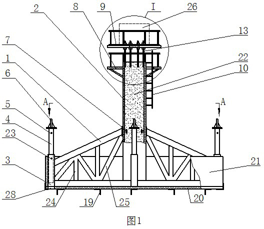 Anemometry tower provided with laser anemometer