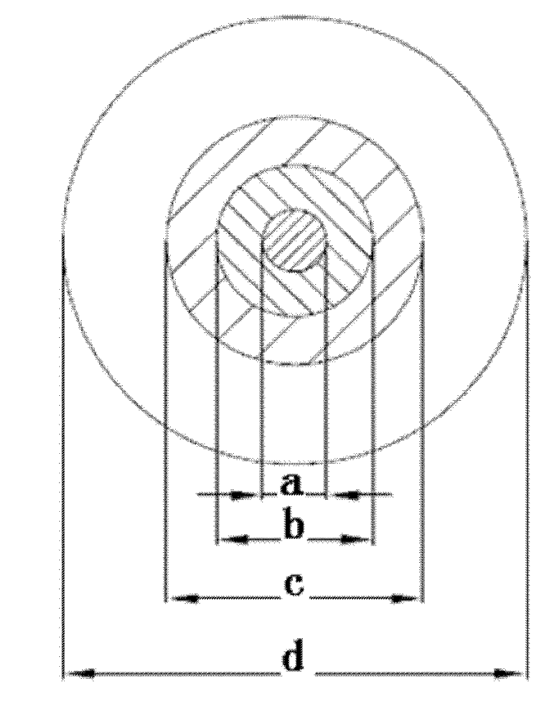 Method for manufacturing large-size low-water-peak prefabricated rod