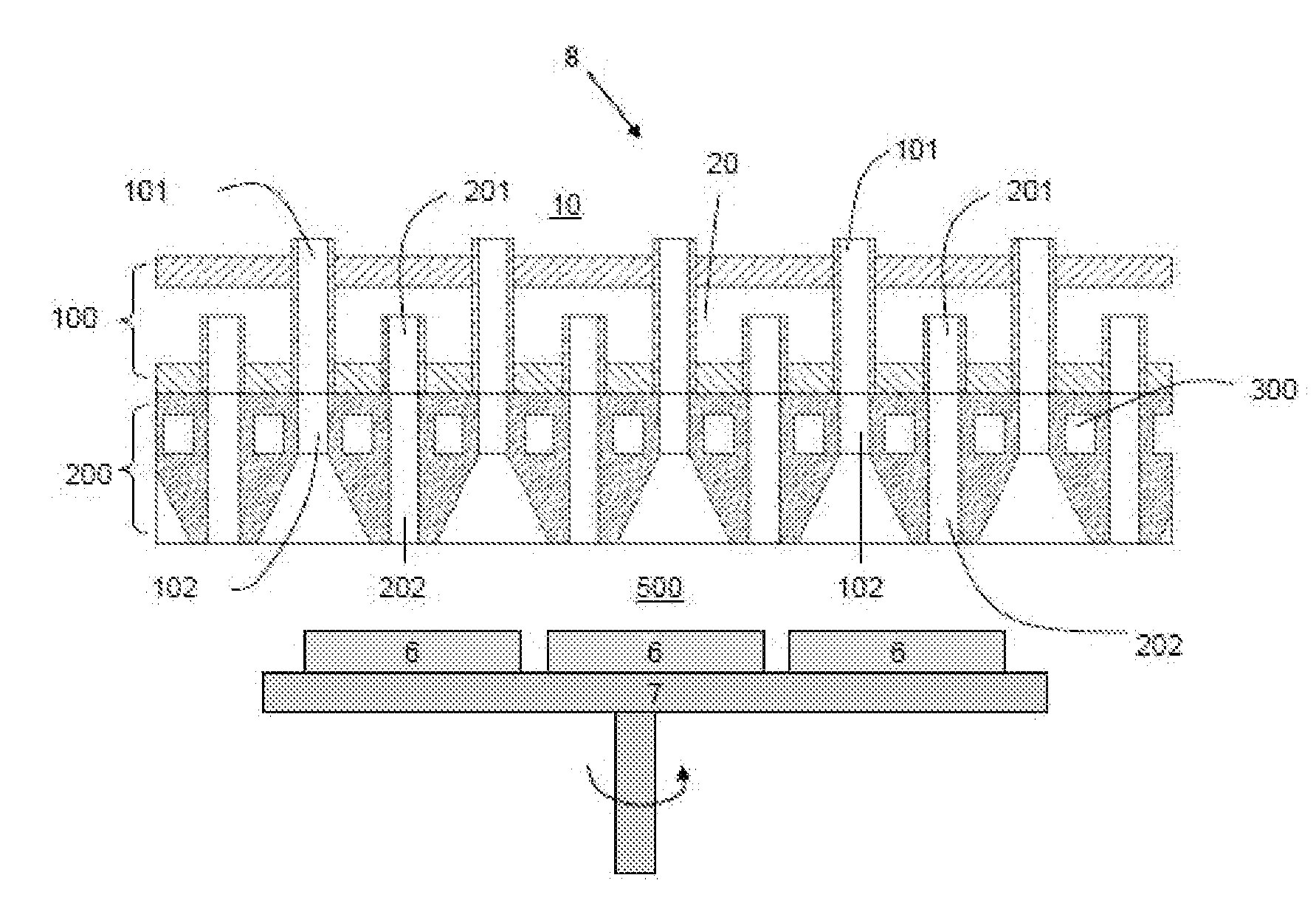 Gas showerhead, method for making the same and thin film growth reactor