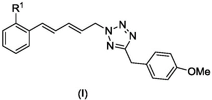 A kind of compound containing diene tetrazole structure, its preparation method and application