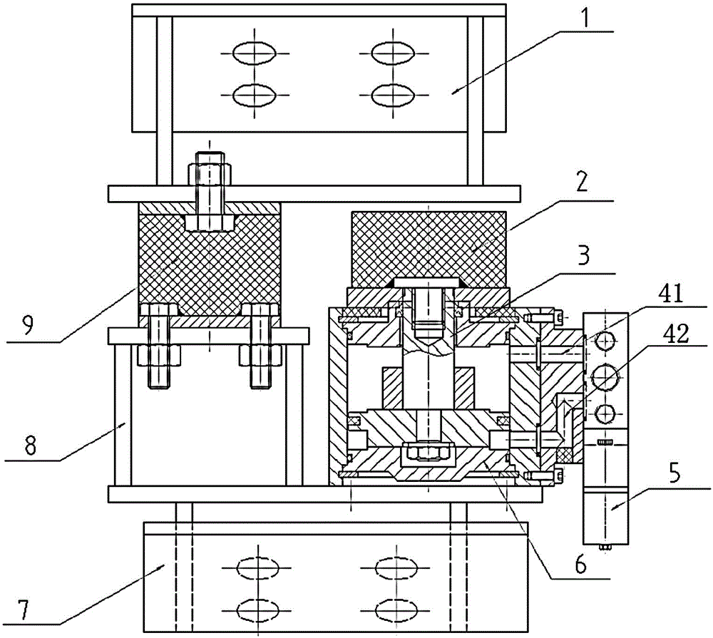 Shock absorbing device, suspension and suspension stiffness control method