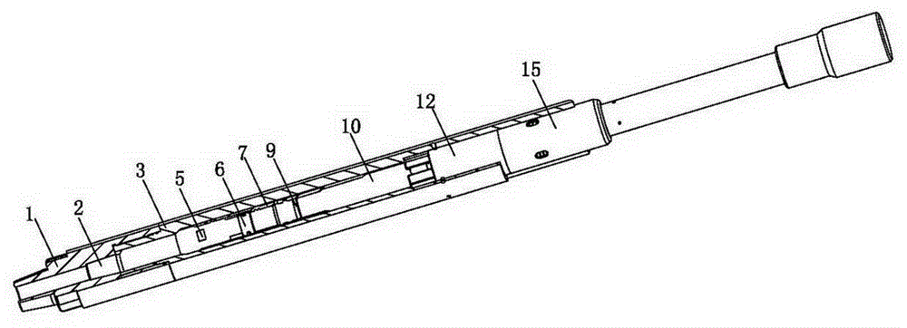 Tie-back barrel device capable of rotating into well