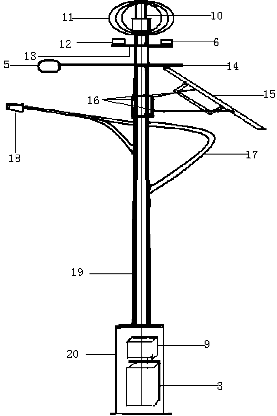 Wind-solar complementary intelligent monitoring device