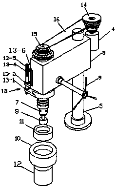 A method for grinding and polishing platinum vessels using an automatic platinum vessel grinding and polishing machine