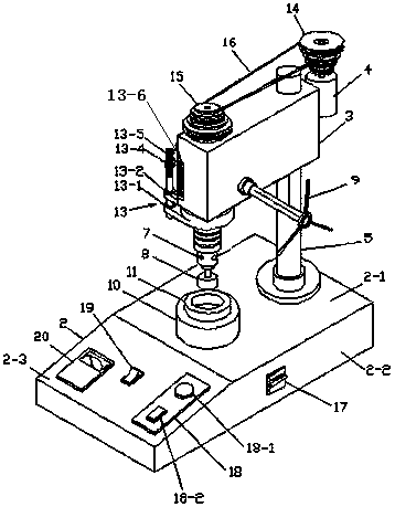 A method for grinding and polishing platinum vessels using an automatic platinum vessel grinding and polishing machine