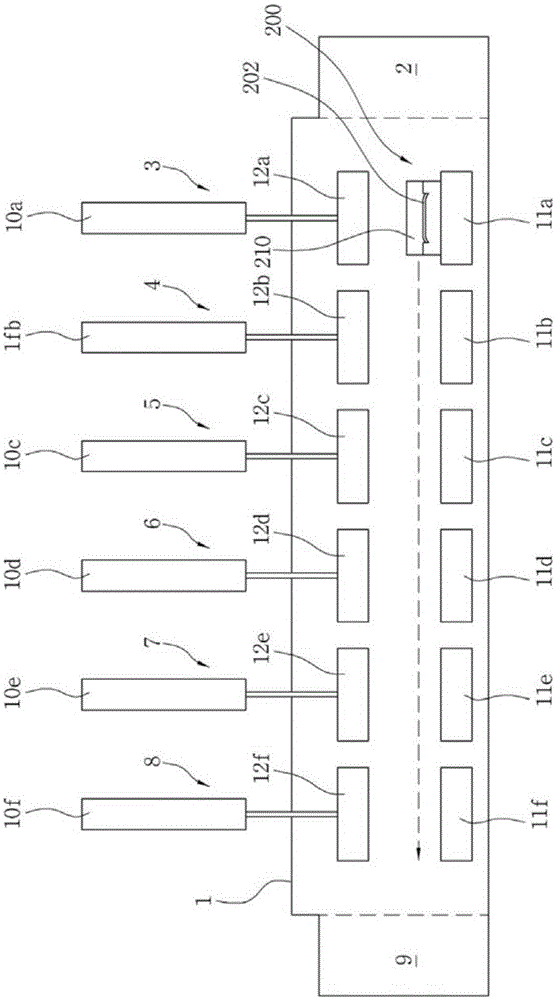 Protective glass cover forming device for mobile phone and mold for forming