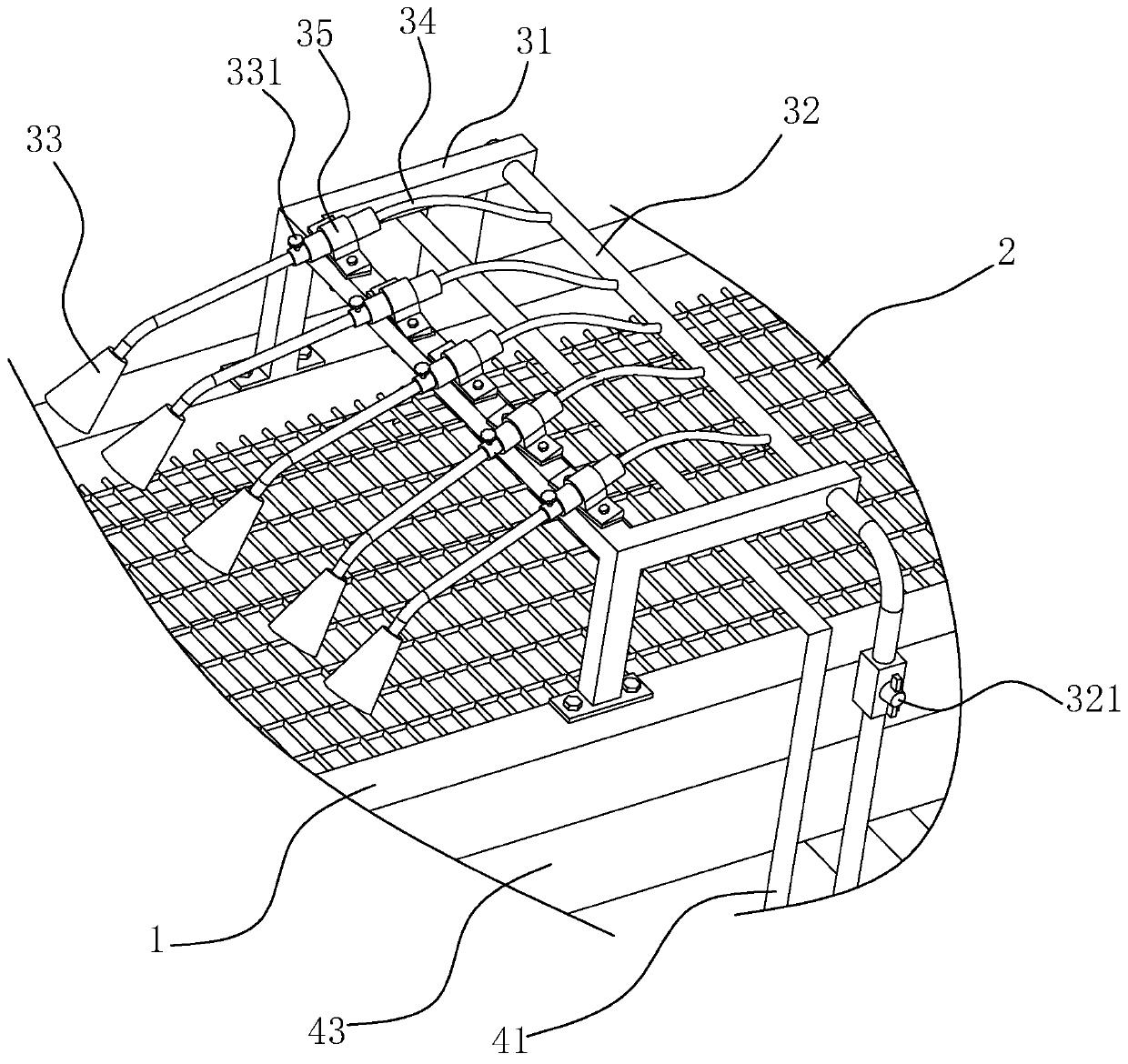 Tunnel type automatic singeing equipment