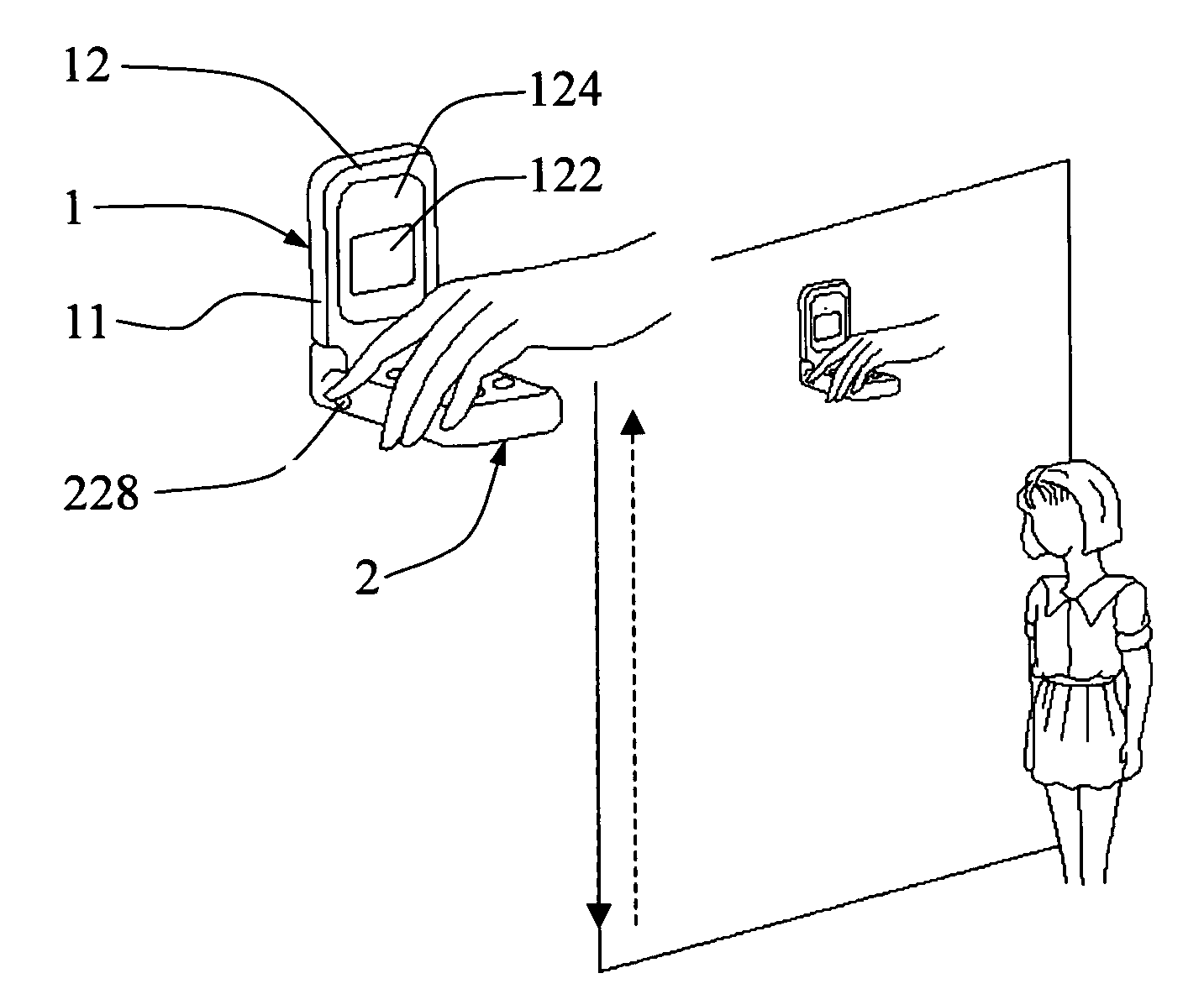 Portable ultrasound height measuring apparatus