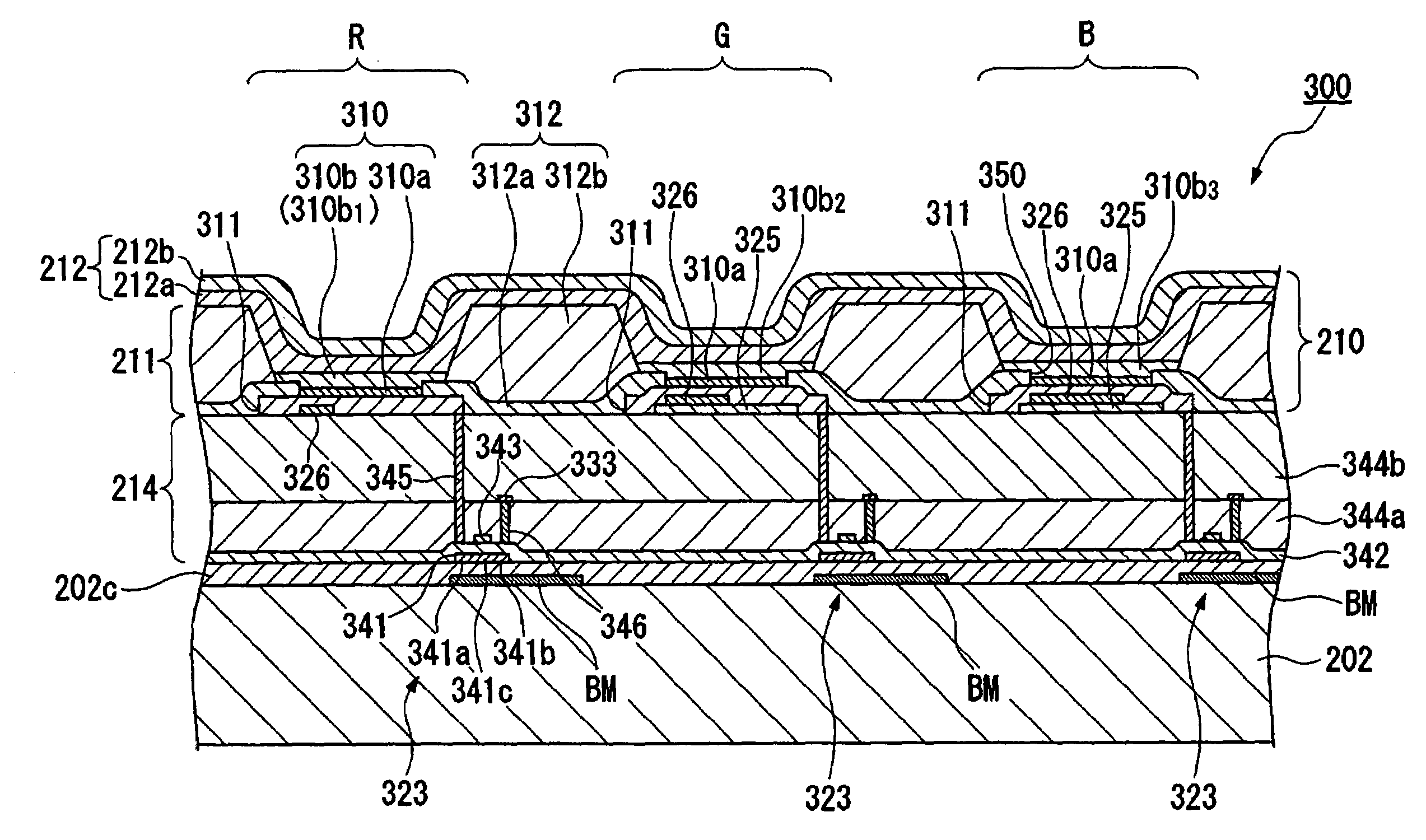 Organic EL device having a transflective layer and a light-reflective electrode constituting an optical resonator