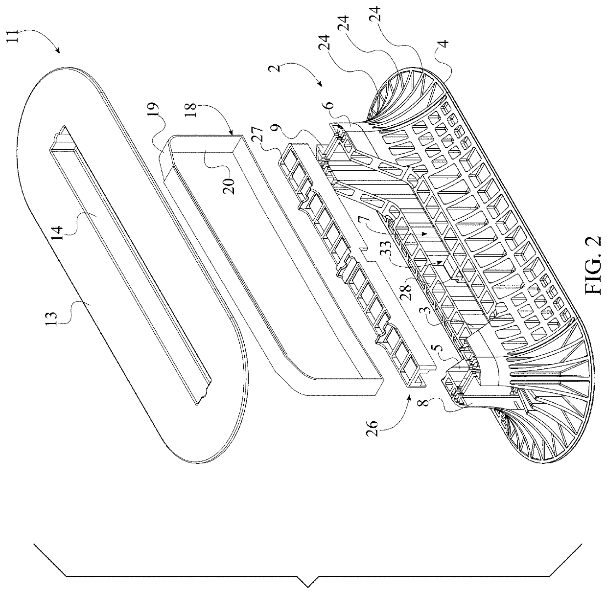 Fin mount for an inflatable watercraft