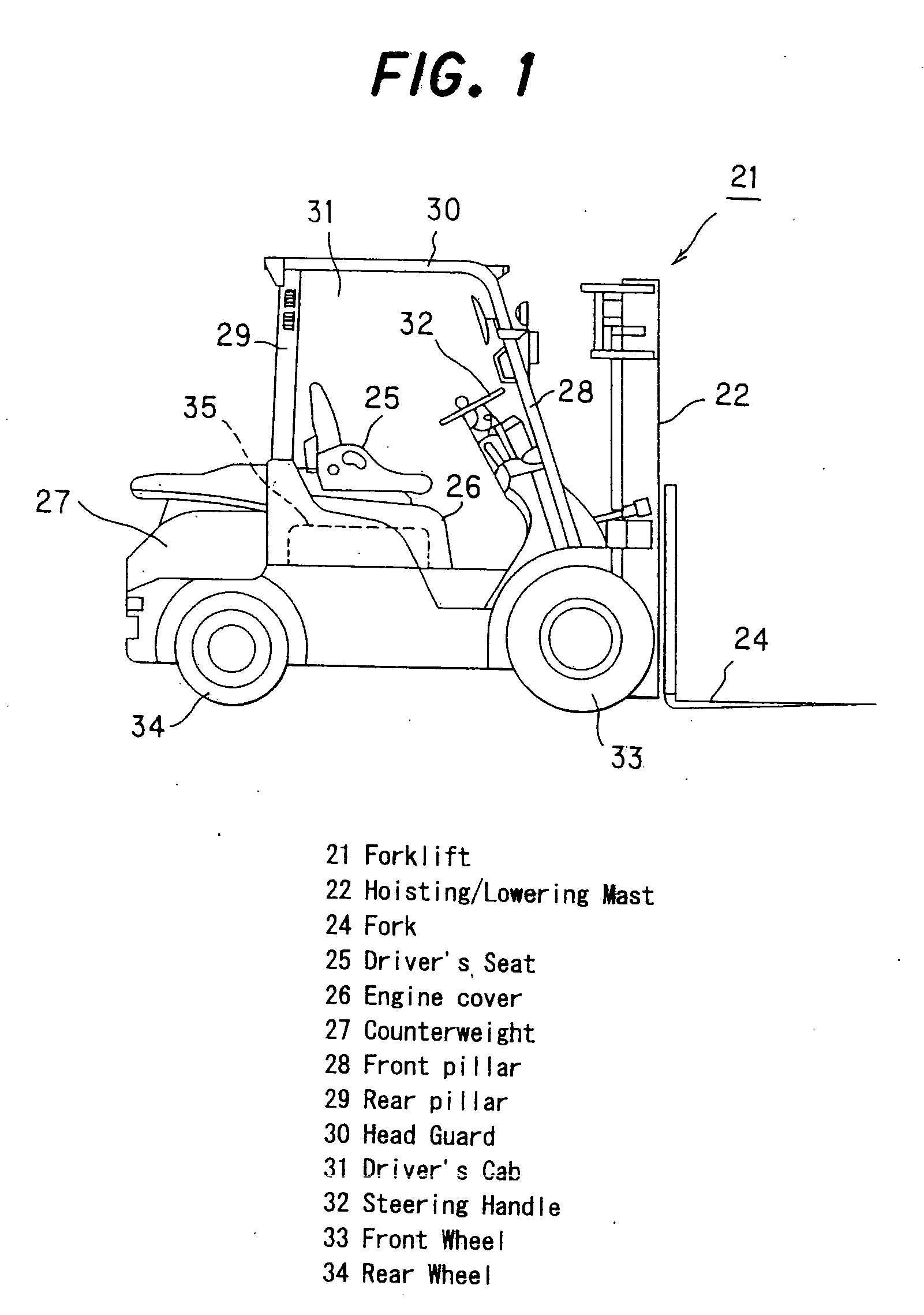 Air intake system and forklift equipped with it