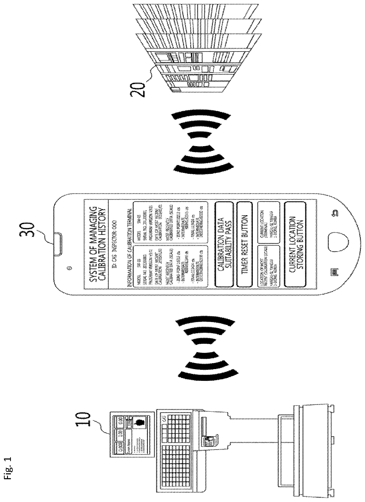 Terminal and method for checking calibration history of scale and system for managing calibration history of scale