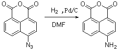 Naphthalimide fluorescent dichroic dye containing aromatic ester group and application thereof