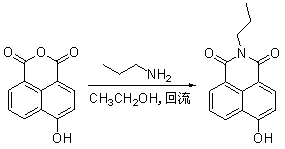 Naphthalimide fluorescent dichroic dye containing aromatic ester group and application thereof