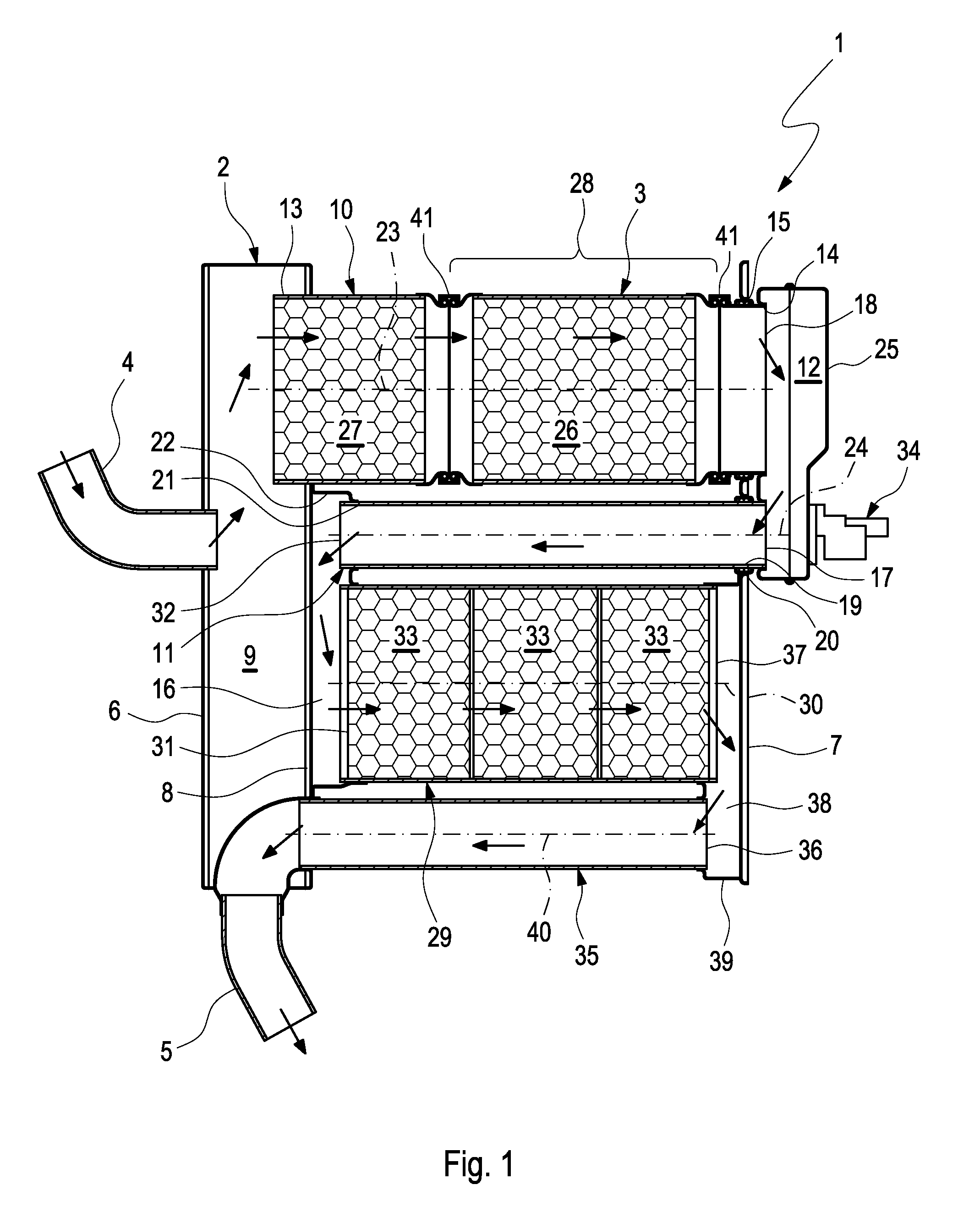 Sliding seat and exhaust gas treatment facility