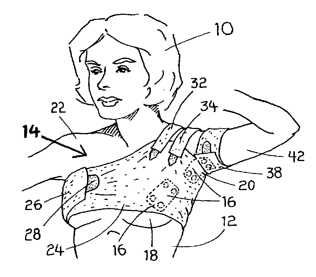 Anatomic wound dressing holder with an infinitely adjustable primary wound dressing