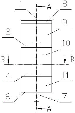 A vacuum three-position switch with quick grounding knife