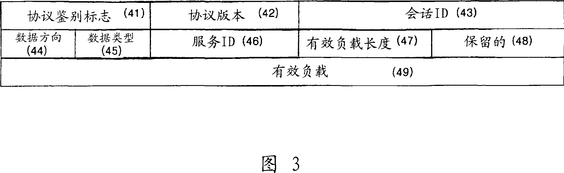 A terminal data format and a communication control system and method using the terminal data format