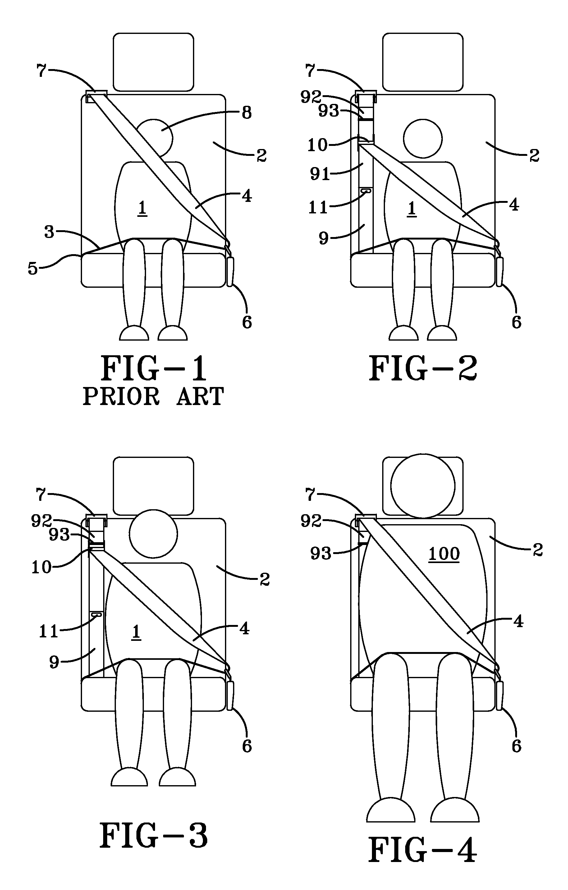 Seat belt system for a motor vehicle