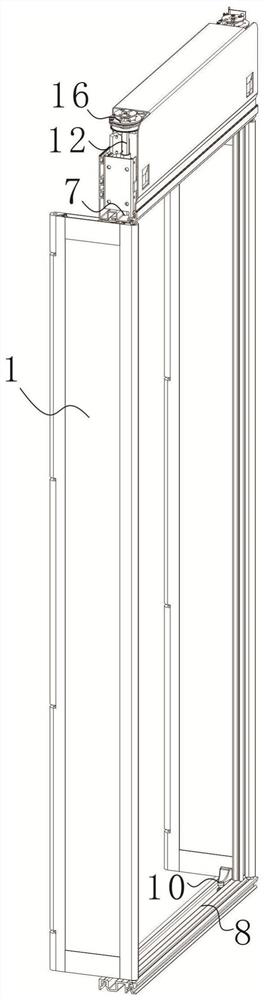 Elevator double-side folding car door