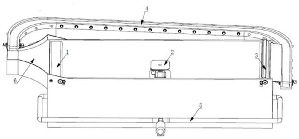 An experimental device for continuous collision between crushed ice and marine structures