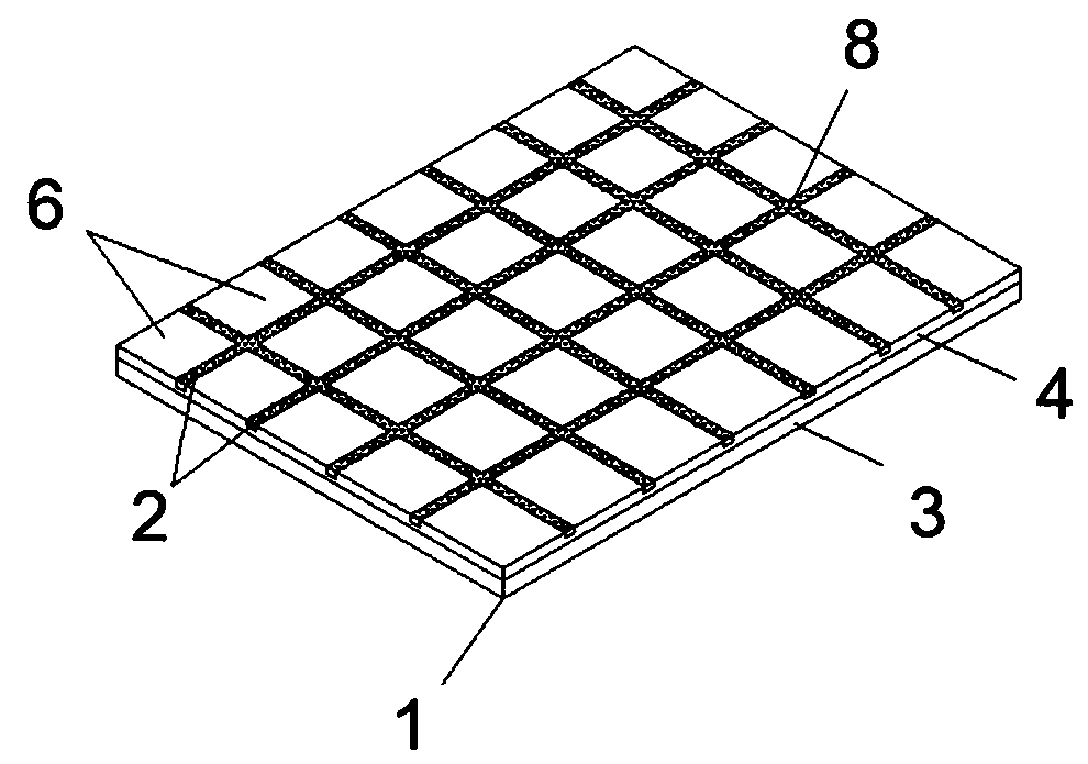Polycrystalline mosaic board and manufacturing method thereof