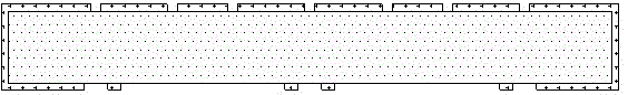 One-time etch first and then plate metal frame subtractive embedded chip front-mount bump structure and process method