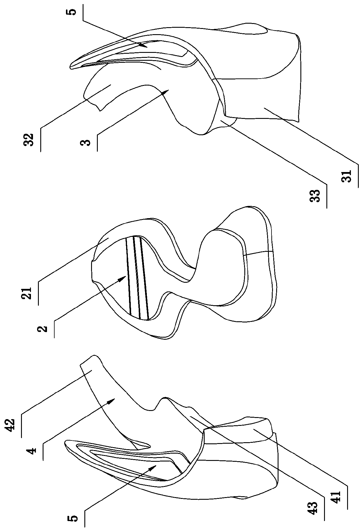 Basketball shoe sole capable of improving supporting effect