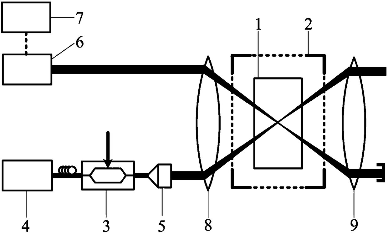 A broadband continuous tuning optical carrier microwave filter device
