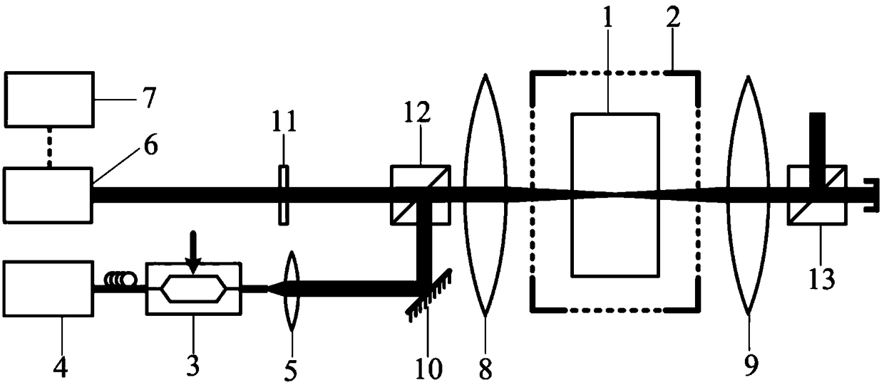 A broadband continuous tuning optical carrier microwave filter device